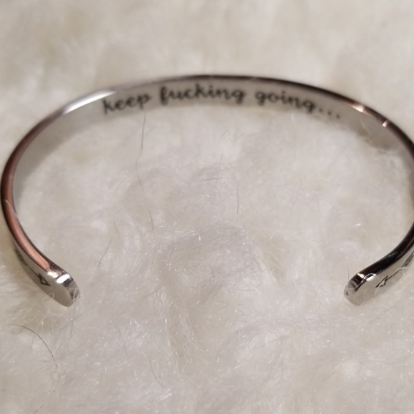 Jewelry - Inspirational Silver Bangle
